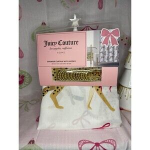 Juicy Couture Cheetah Shower Curtain